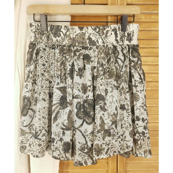 Flowy Floral Mini Skirt - Picture 1 of 11